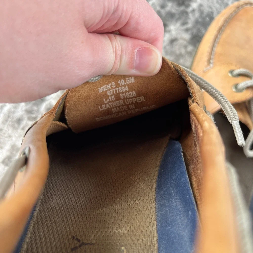 Sperry Top-Sider Mens Authentic Original Leather Boat Shoes Tan 10.5M 0777894